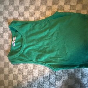 Zara Vibrant Green Ribbed Tank